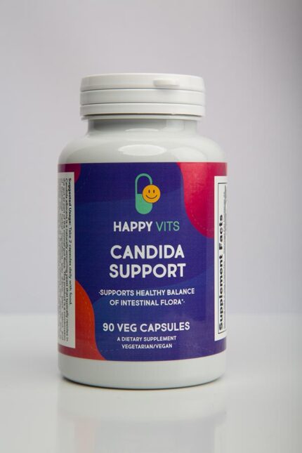 Candida Support with Pau D'Arco, Oregano Oil, Black Walnut & Caprylic Acid, 90 Veg Capsules