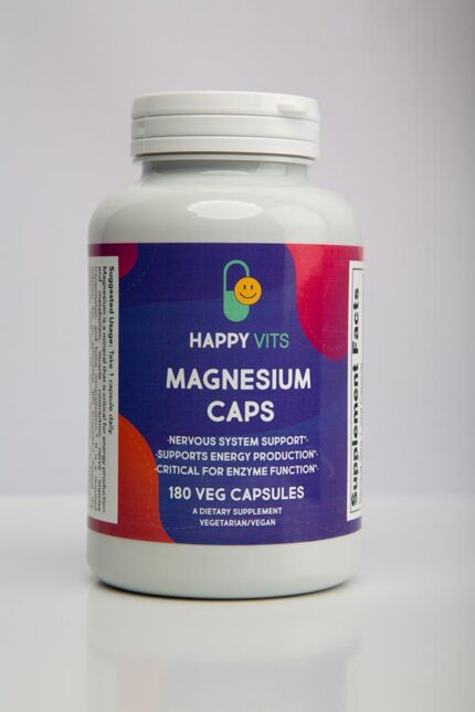 Magnesium 400 mg, Enzyme Function*, Nervous System Support*, 180 Veg Capsules