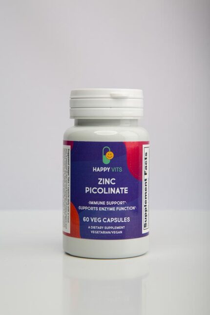 Zinc Picolinate 50 mg, Supports Enzyme Functions*, Immune Support*, 60 Veg Capsules